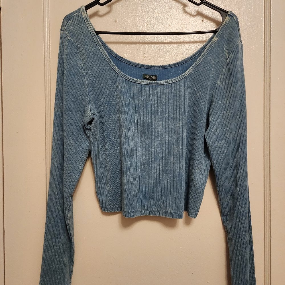 Ribbed Crop Long Sleeve